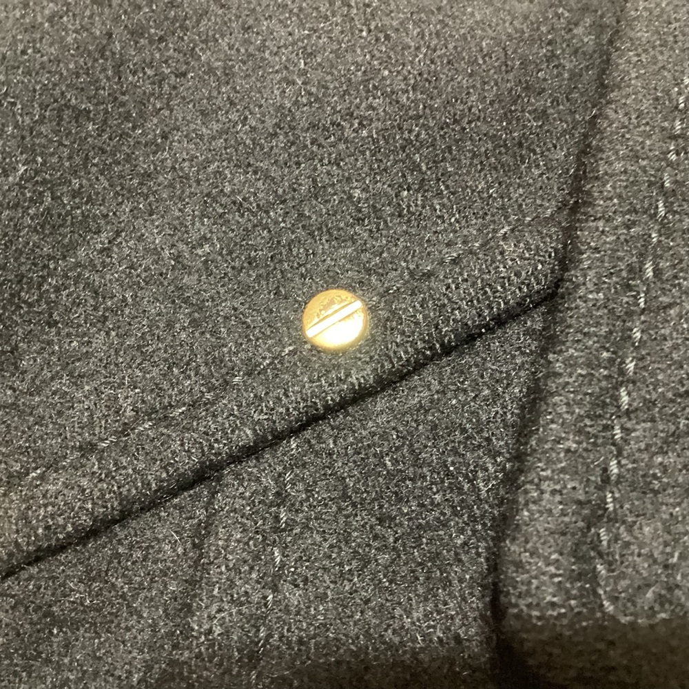 Kenneth Cole Asymmetrical Zip Coat with Belt Size 4 Black Winter Warm Wool Blend - Picture 4 of 12